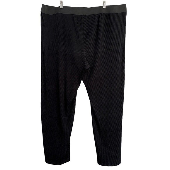 NorthStyle Women’s size 3XL Elastic Waist Pull On Pants Black Accordion Pleated - Picture 2 of 4